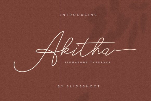 Akitha: A Smooth Handwritten Typeface for Modern Branding