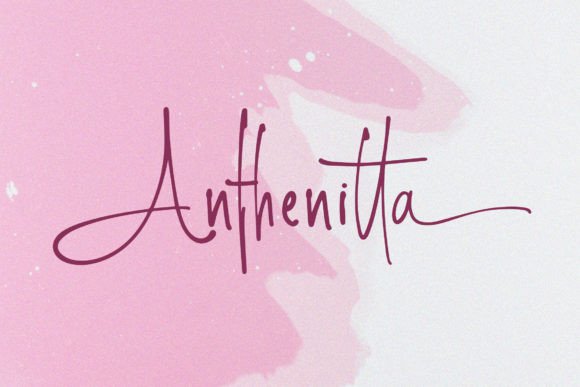 Anthenitta: The Premium Handwritten Font for Scroll-Stopping Branding