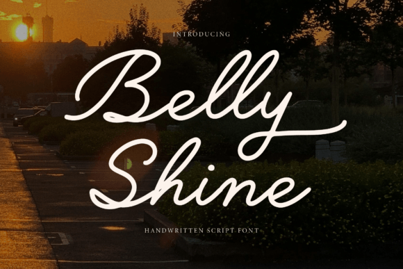 Belly Shine: The Perfect Handwritten Script Font for Crafters