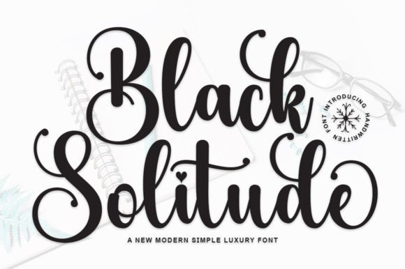 Black Solitude: Elevating Web Design with Elegant Handwritten Typography