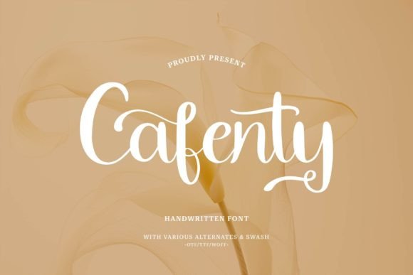 Cafenty: A Stylish Script Font for Elegant Editorial Design