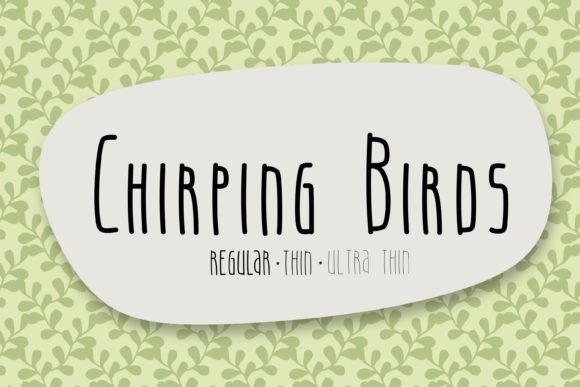 Chirping Birds: A Whimsical Typeface for Playful Brand Identities