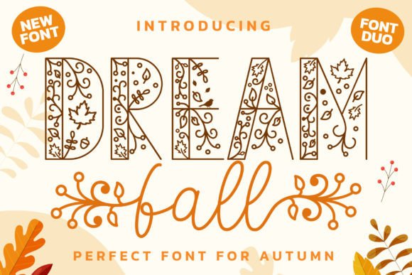 Dream Fall Duo: The Elegant Typeface for Warm Brand Identity