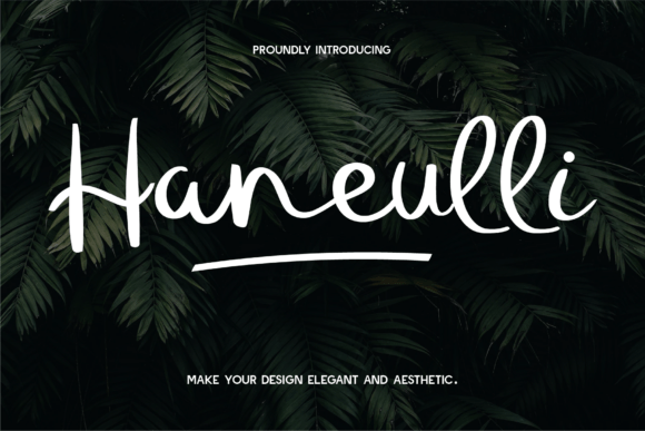 Haneulli: The Handwritten Font That Elevates Your Craft Projects