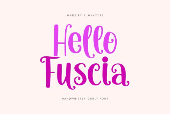 Hello Fuscia: A Handwritten Script for Playful Brand Identities