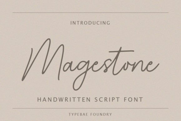 Magestone: The Elegant Script Typeface for Modern Editorial Design
