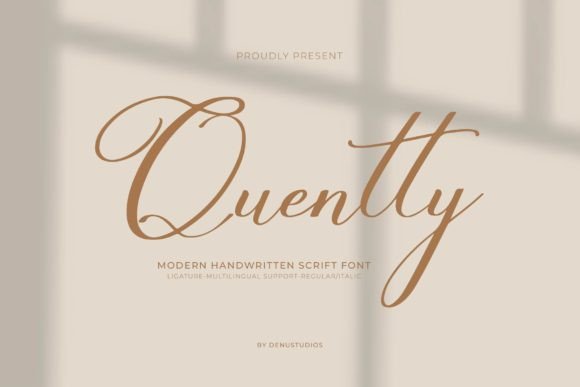 Quentty: The Elegant Script Font for Modern Editorial Design