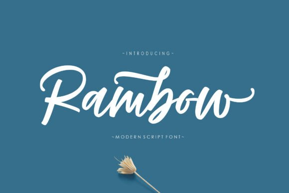Rambow Script Review: A Dazzling Typeface for Modern Branding