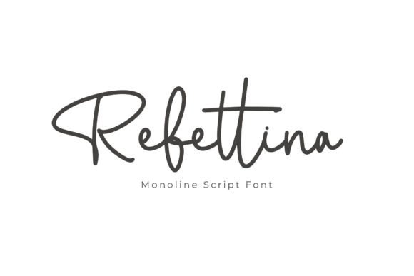 Rebettina: The Monoline Script Typeface for Modern Web Design