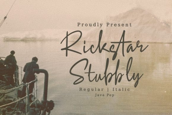Rickstar Stubbly: Elevate Your Brand Identity with Elegant Script Typography