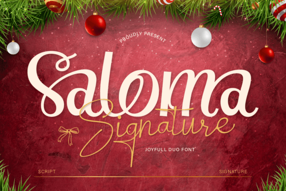 Saloma Signature: A Duo Script Font for Elegant Brand Identity