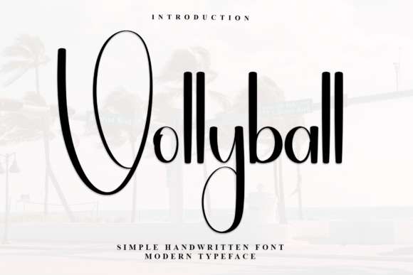 Vollyball: A Delicate Handwritten Typeface for Elegant Brand Identity