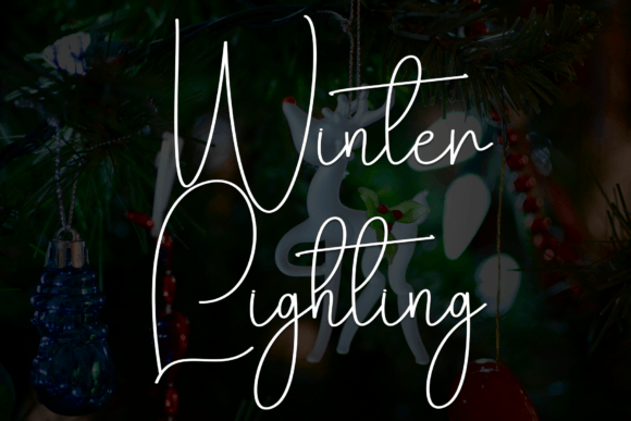 Winter Lighting: A Handwritten Font for Warm, Professional Branding